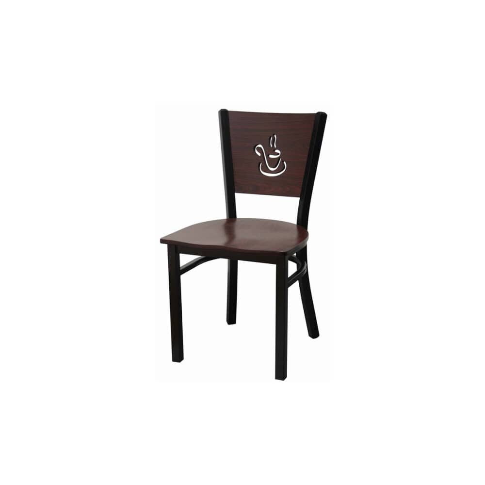 Metal Coffee Cup Back Chair