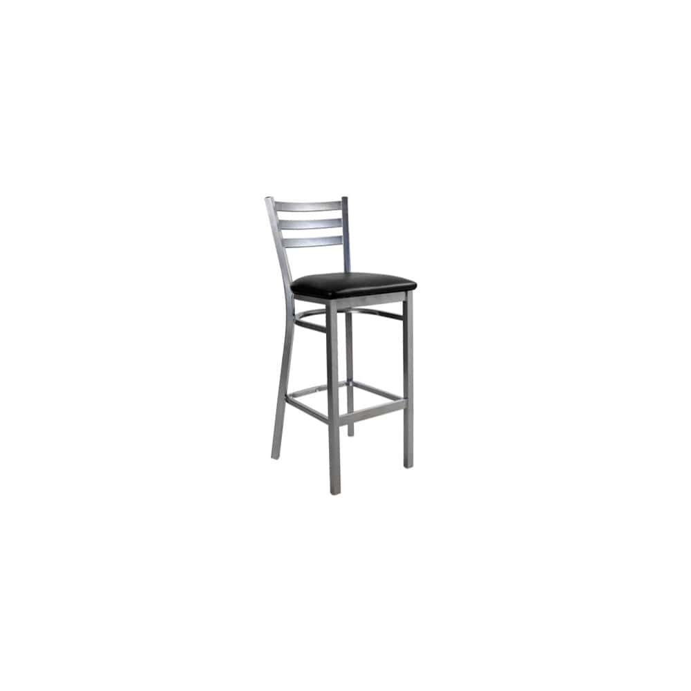 Metal 3 Slat Ladder-Back Bar Stool