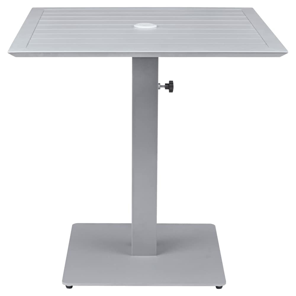 Titanium Gray Ella Table Set with Umbrella Base