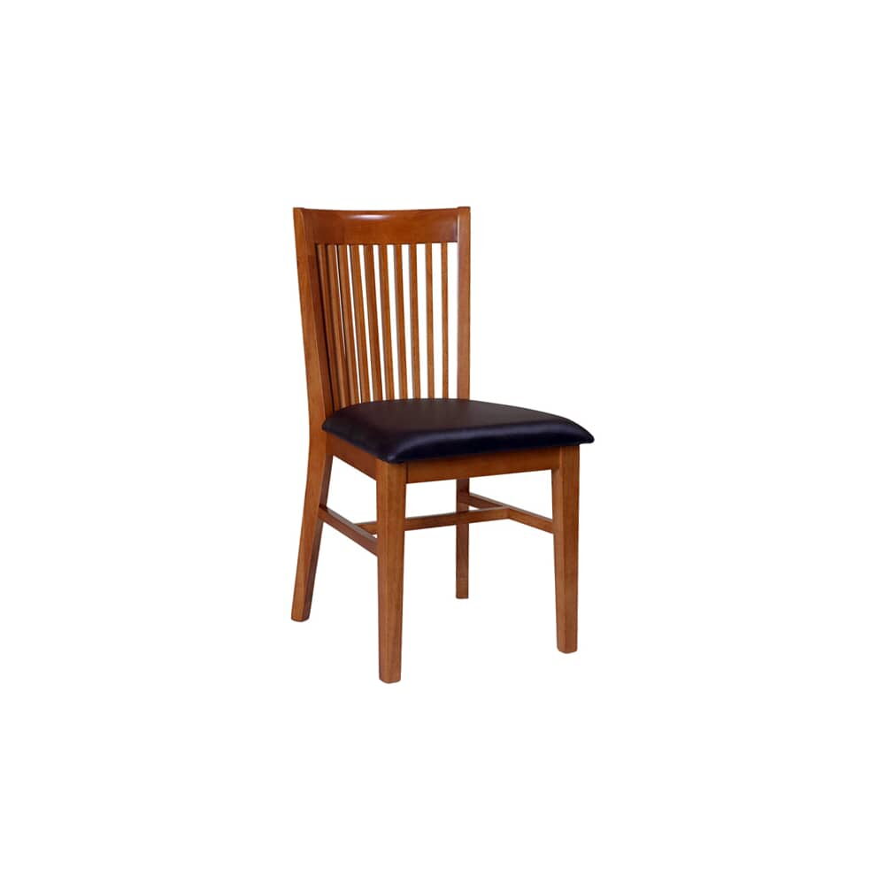 Wood Elongated Back Chair