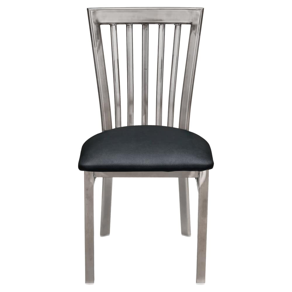Clear Coat Metal Elongated Back Chair
