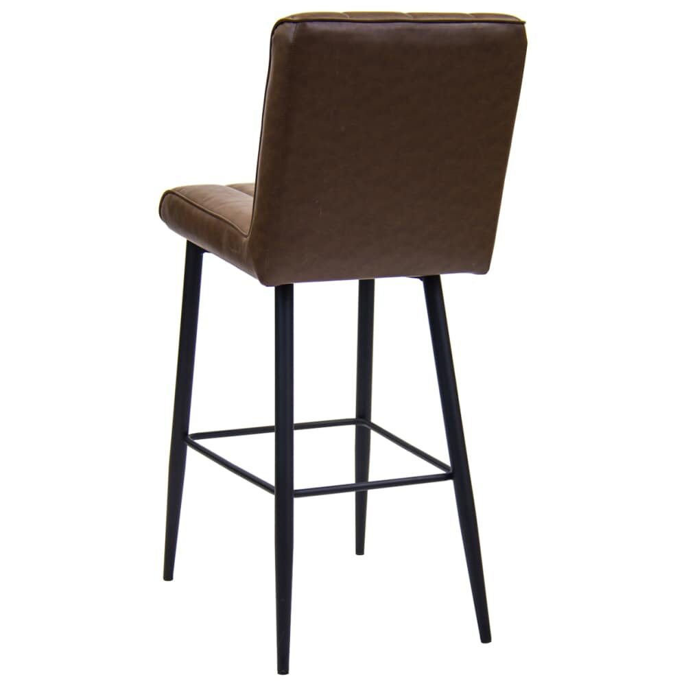 Brown Vinyl Erada Bar Stool