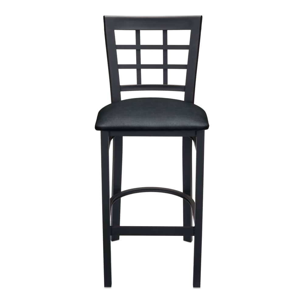 Metal Window-Back Bar Stool