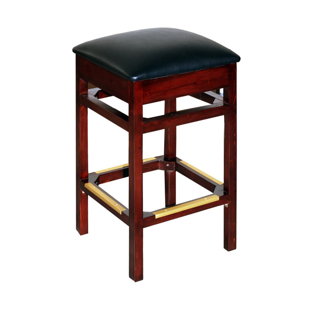 Wood Backless Bar Stool