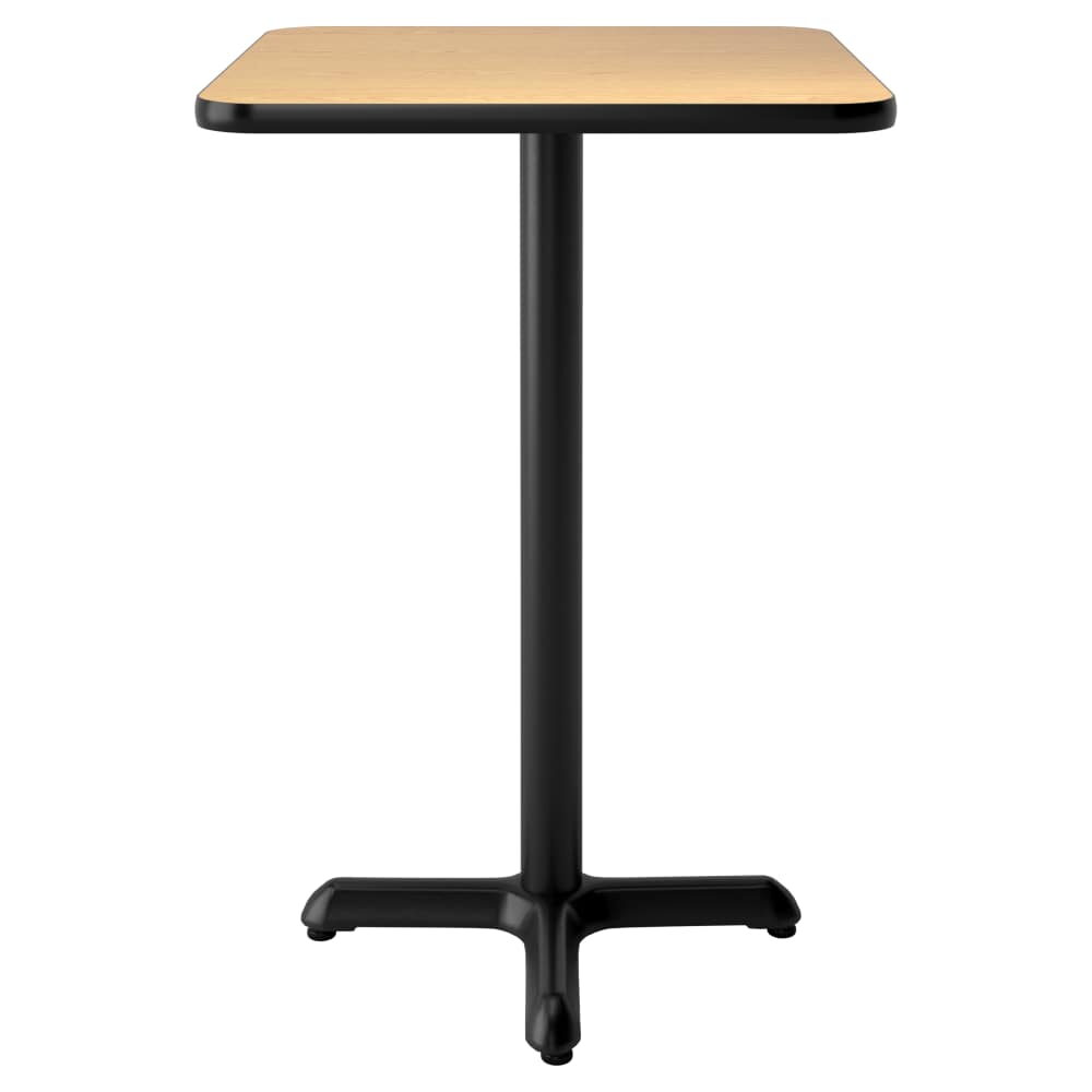 Oak and Walnut Laminate Reversible Table, Bar Height