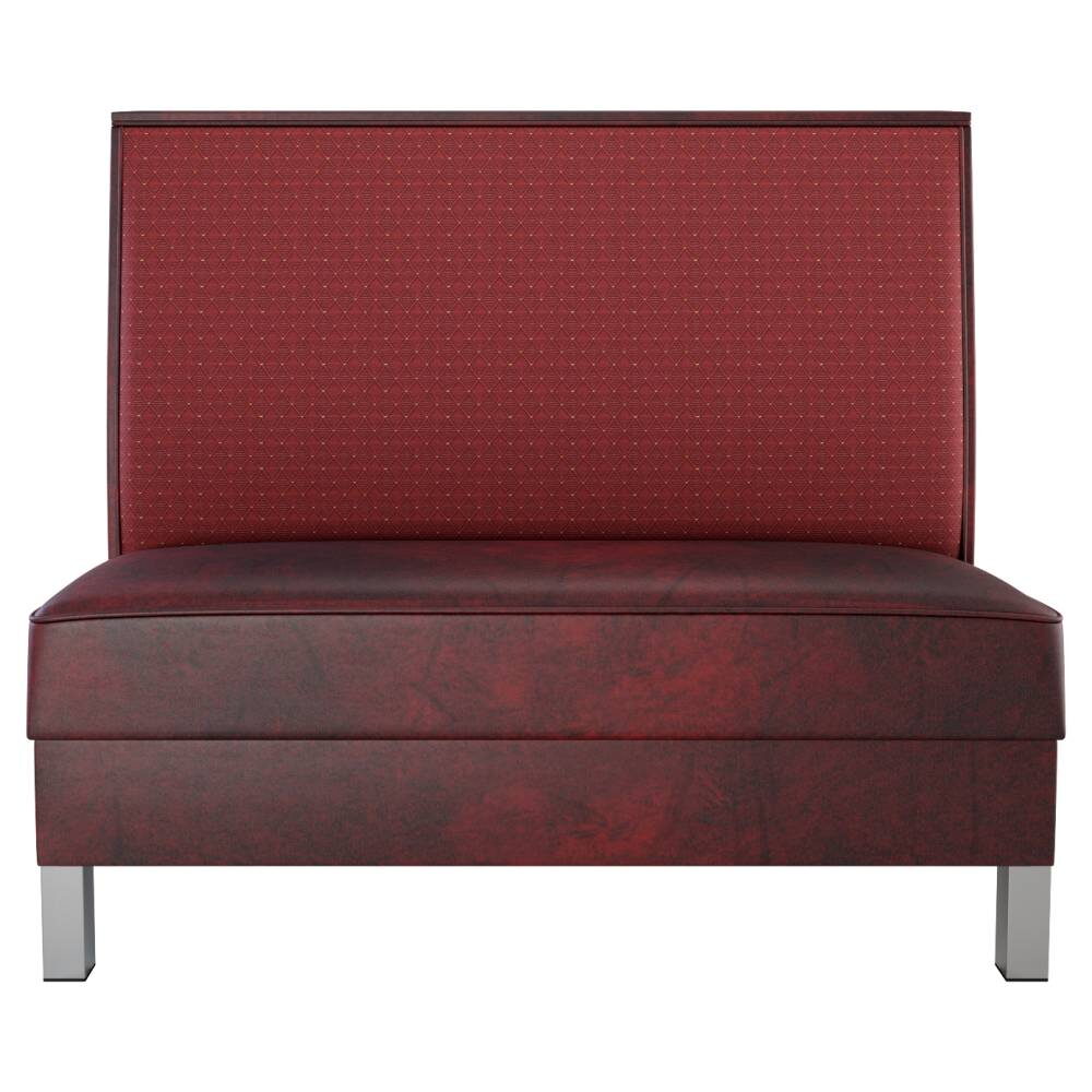 Metal Legs Plain-Back Booth