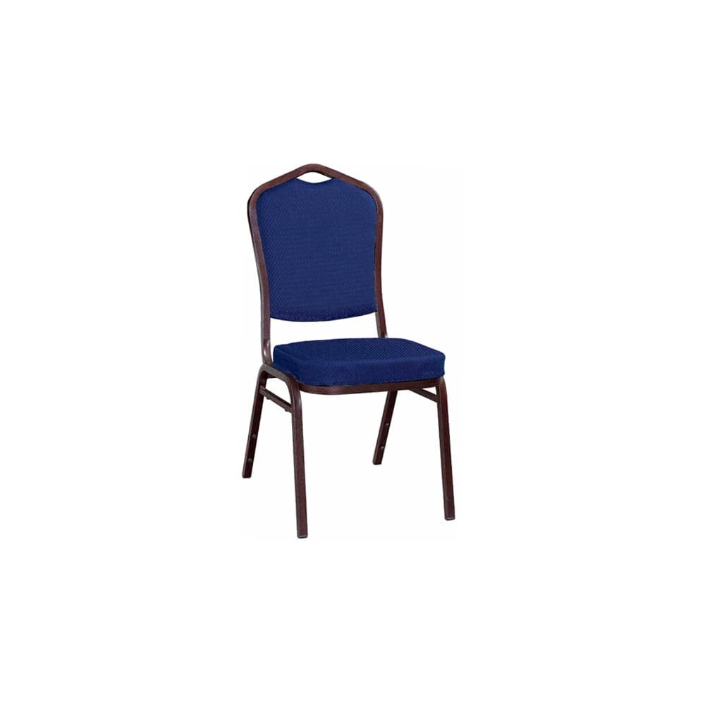 Copper Vein Frame Blue 2024 Fabric Metal Stack Chair