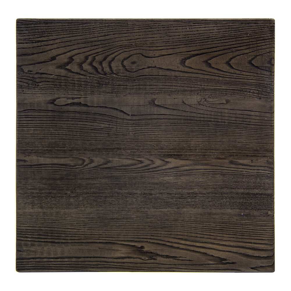 Dark Walnut Finish Outdoor Resin Table Top