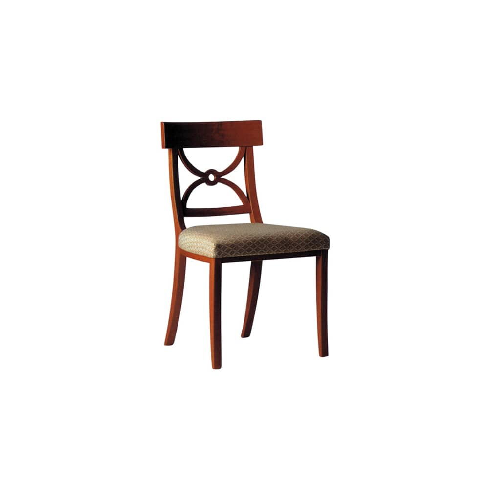 Wood Hourglass Side Chair