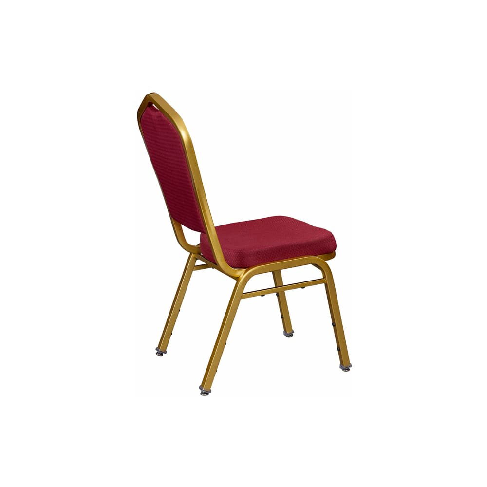 Sun Gold Frame Red 2001 Fabric Metal Stack Chair