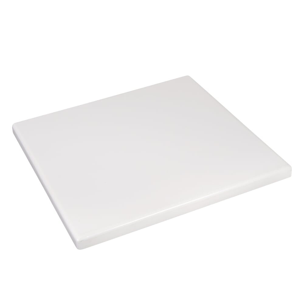 White Finish Outdoor Resin Table Top