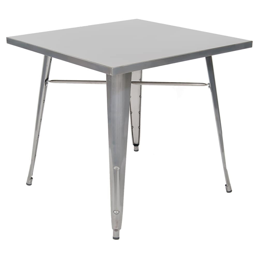 Table Height Clear Finish Metal Table