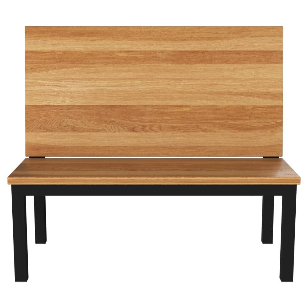Solid Wood Back Ottis Metal Booth