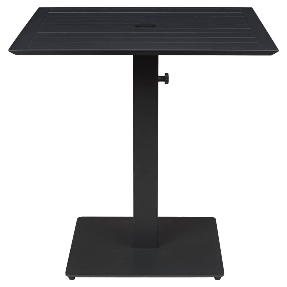 Black Ella Table Set with Umbrella Base