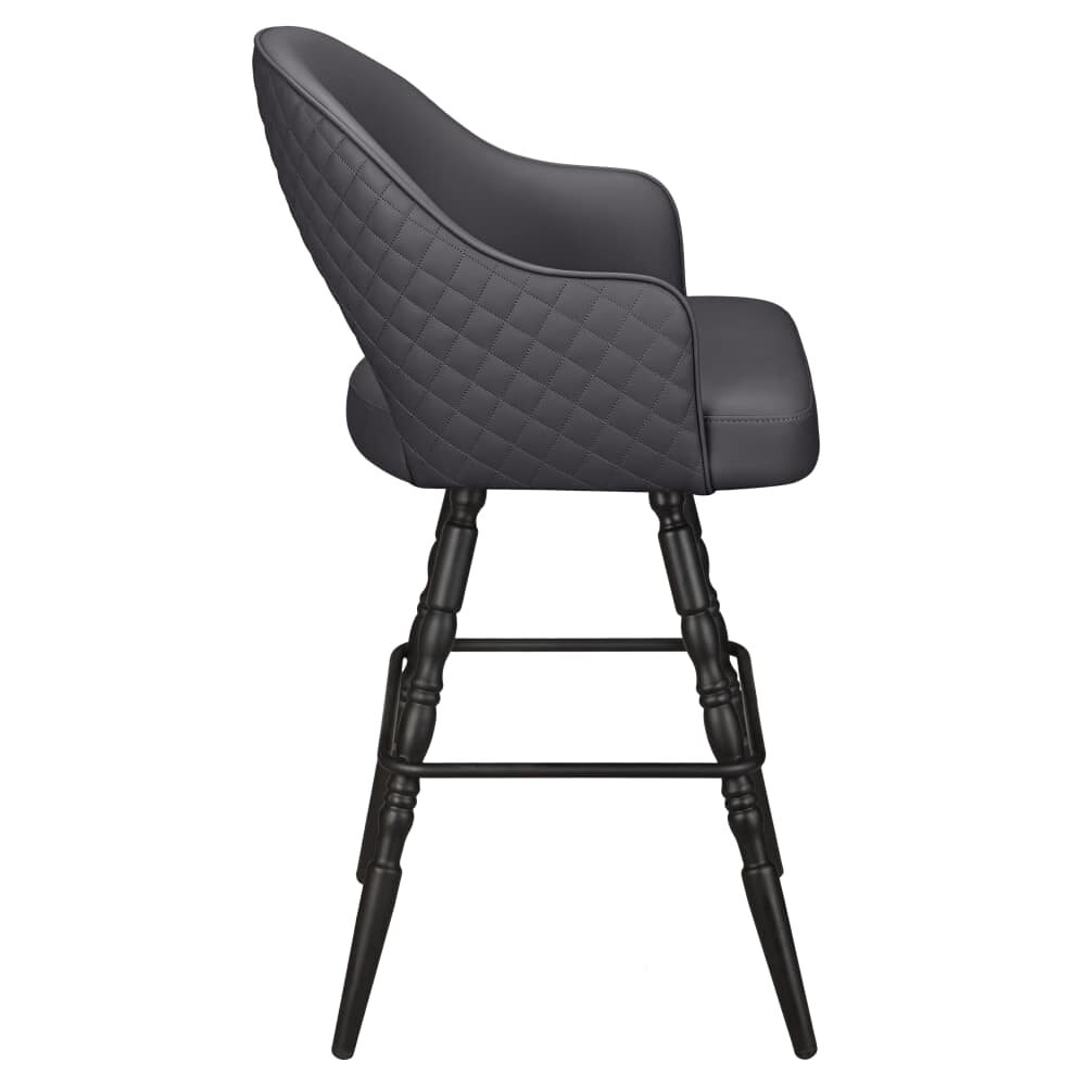 Vintage Frame Invicta Bucket Swivel Bar Stool