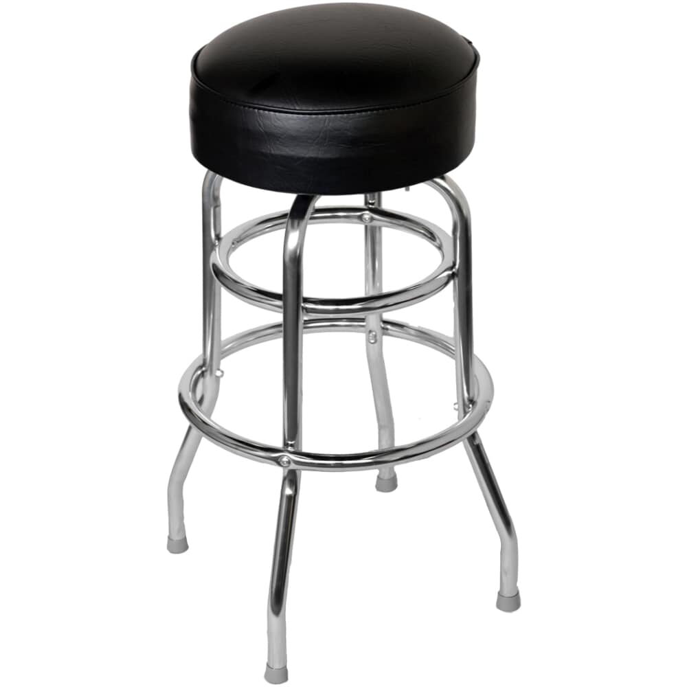 Single or Double Ring Chrome Bar Stool