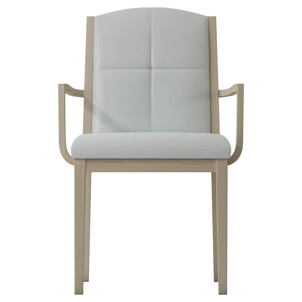 Padded Aluminum Rivera Armchair