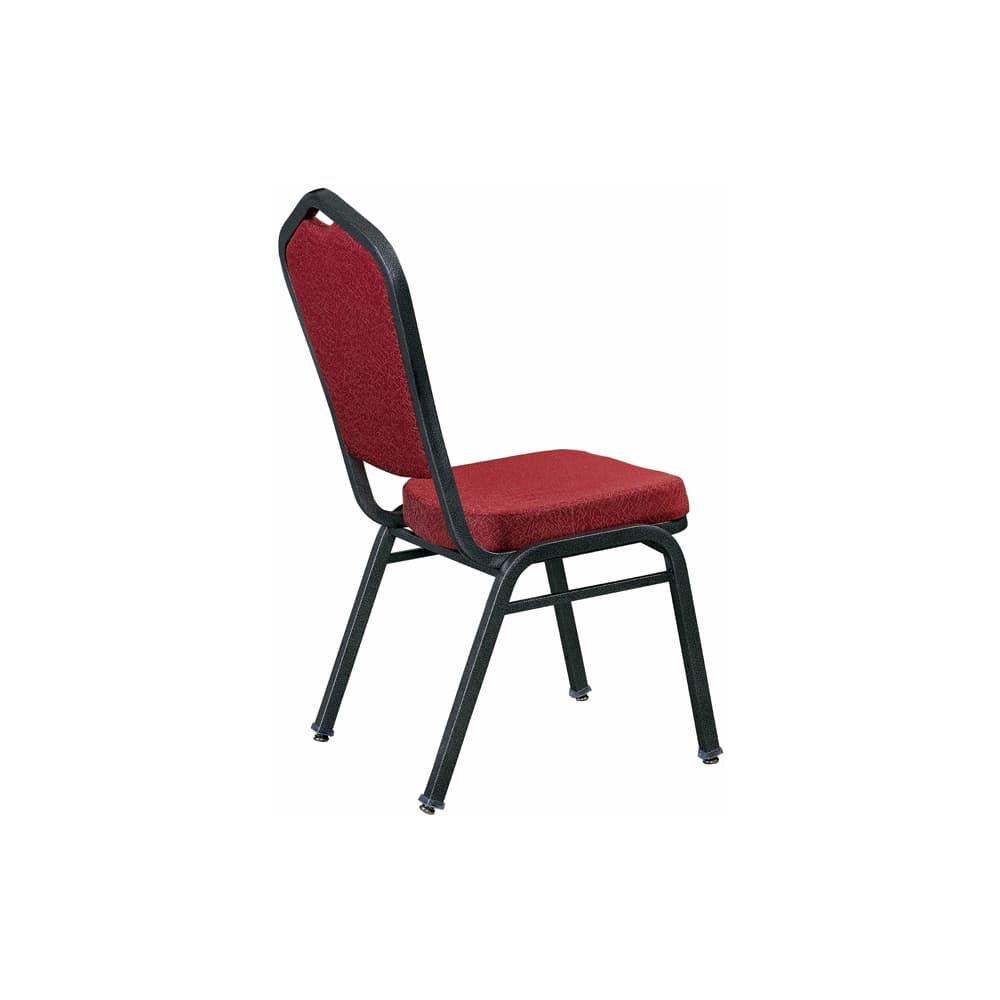 Silver Vein Frame Red 2438 Fabric Metal Stack Chair