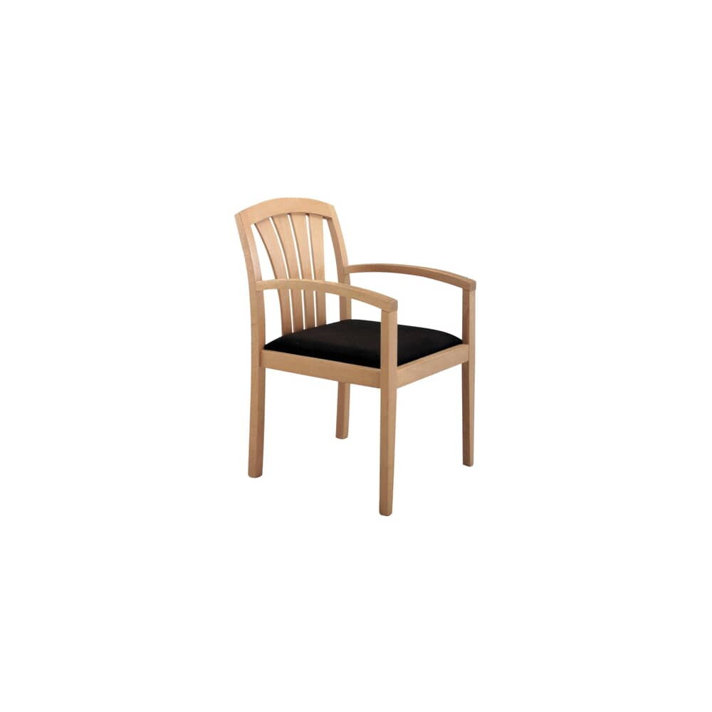 Wood Fan-Back Armchair