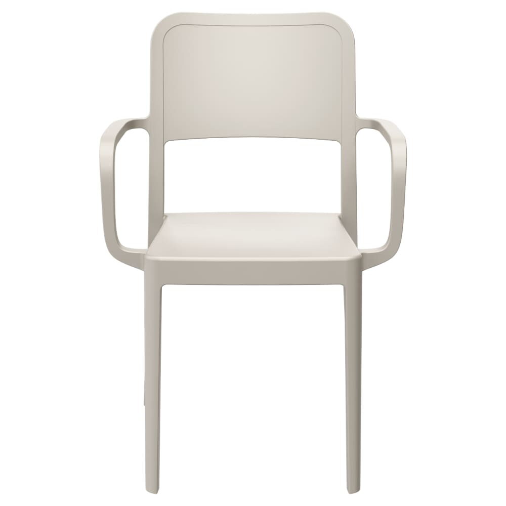 Outdoor Resin Solid-Back Parker Armchair