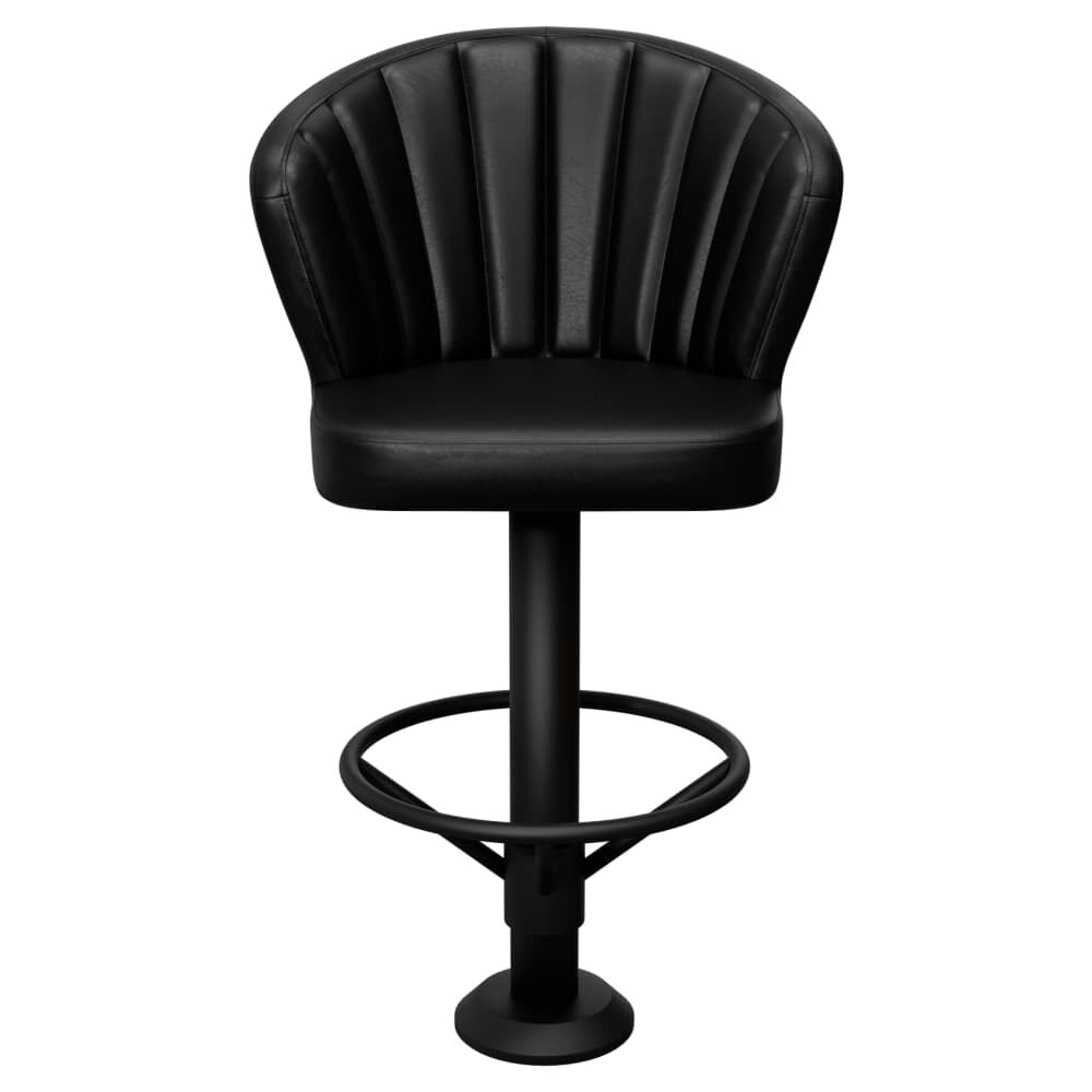 Bolt-Down Bar Stool, Aria Bucket Swivel