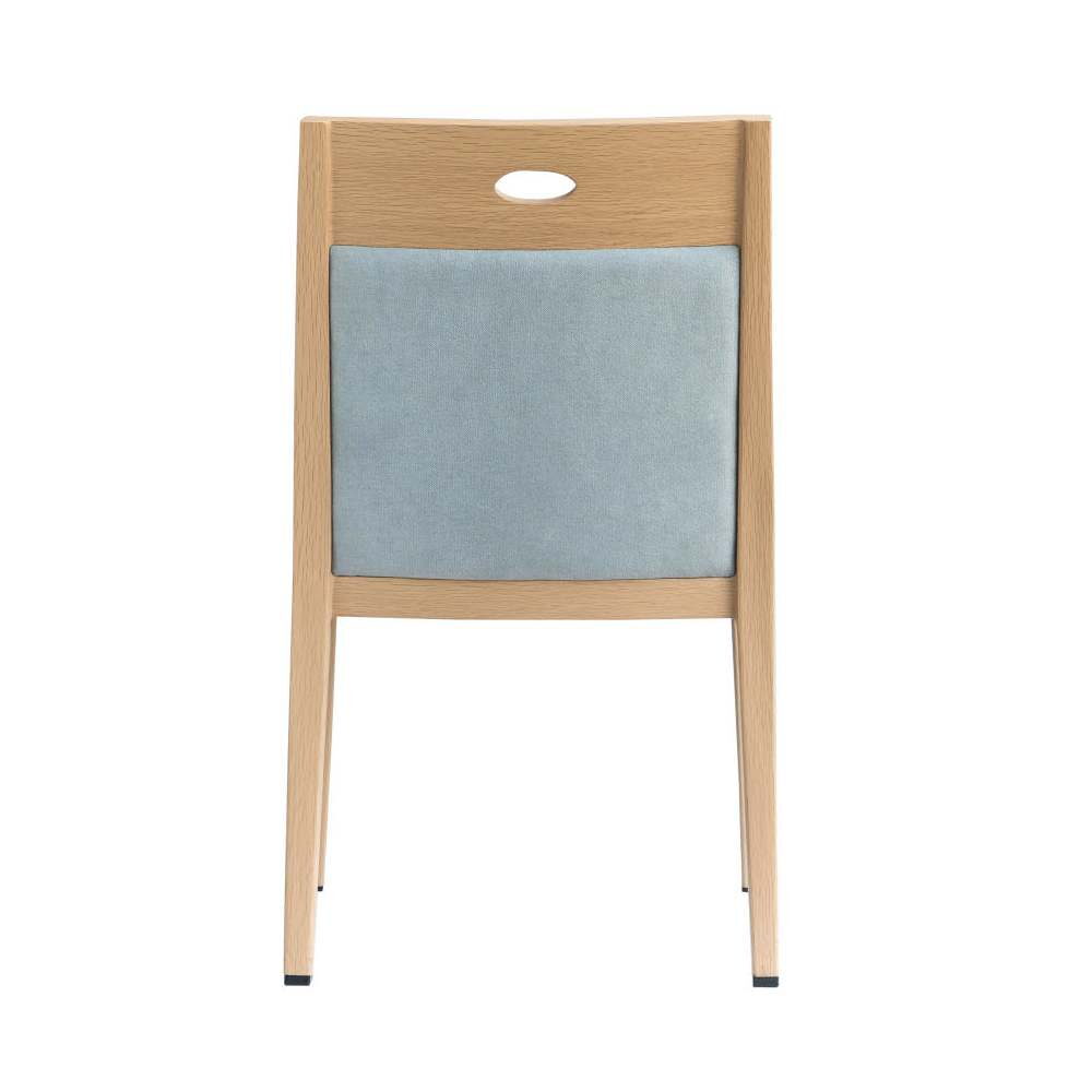 Ultra Modern Padded Wood Grain Aluminum Orson Chair
