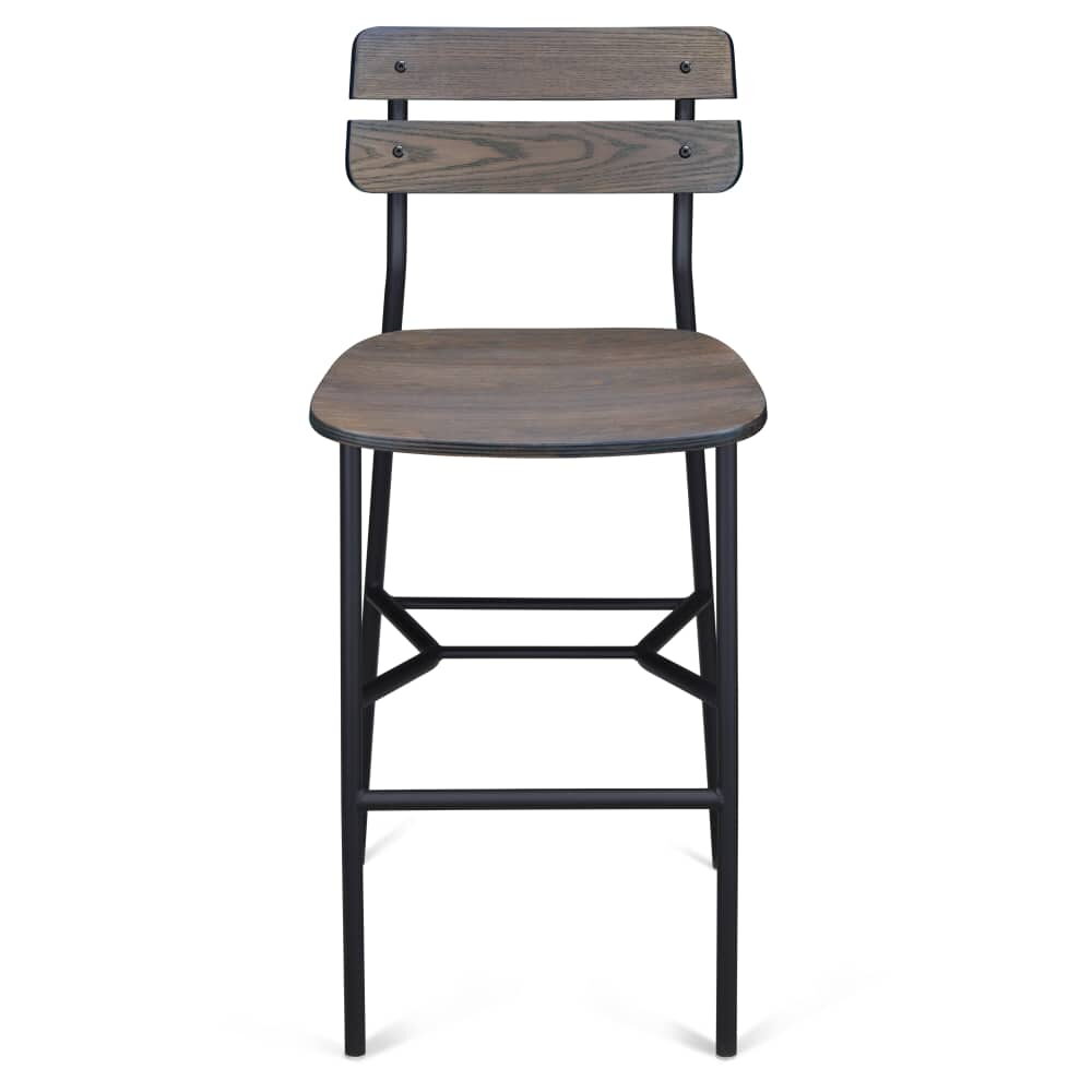 Black Finish Metal Palmer Bar Stool