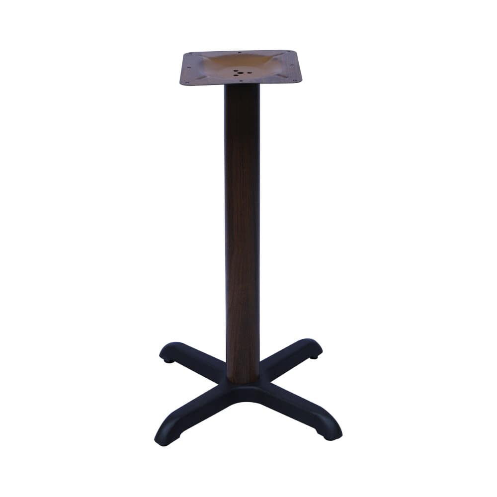 Bar Height Wood Look X-Prong Table Base