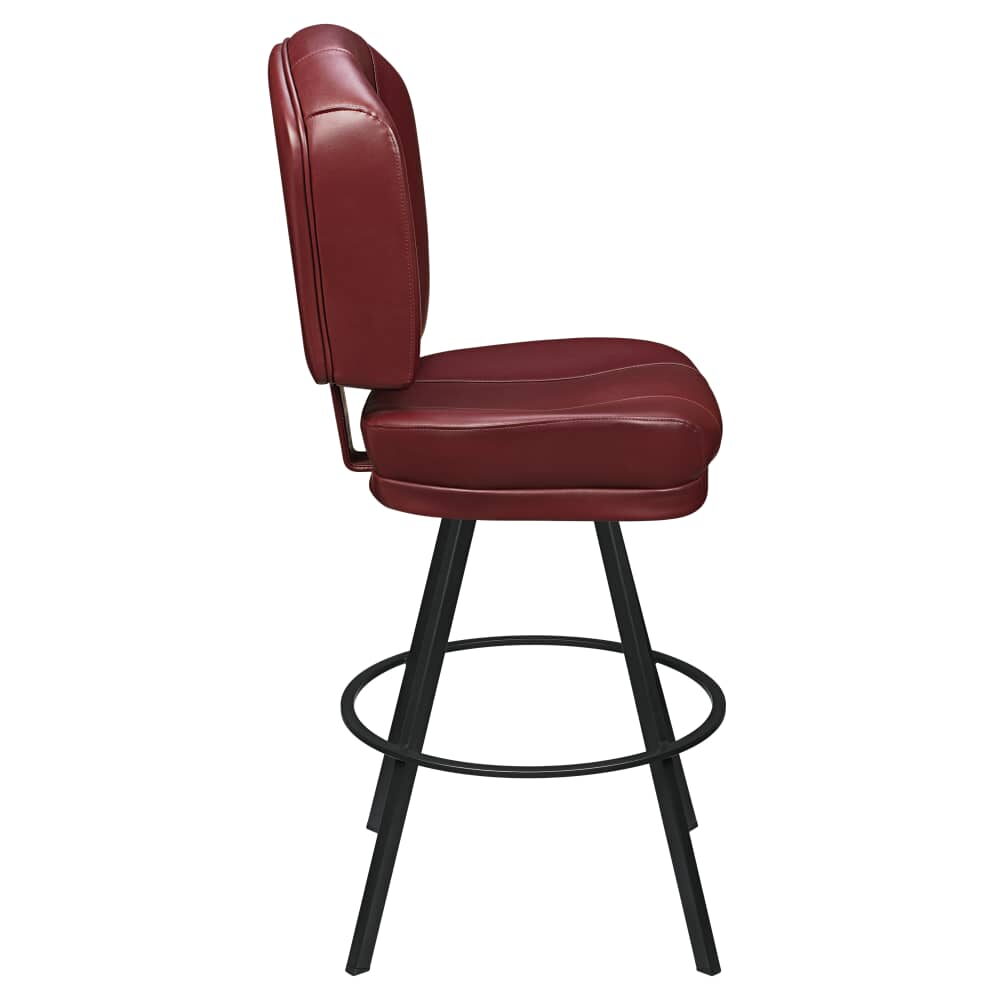 Circular Frame Lusso 3-Channel Casino Bucket Bar Stool