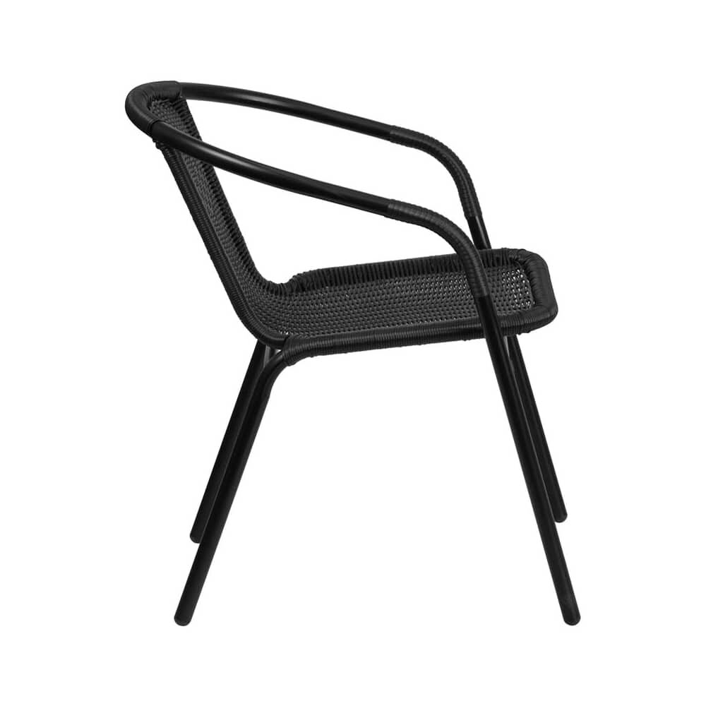 Black Rattan Patio Chair