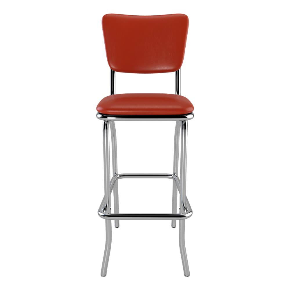 Chrome Diner Retro-Style Bar Stool