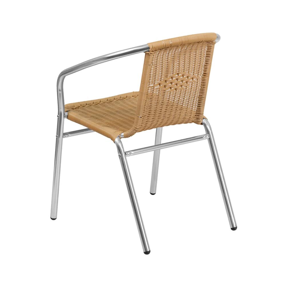 Natural Rattan Aluminum Patio Chair