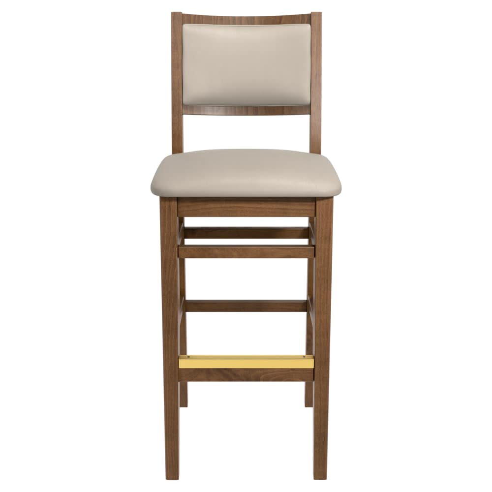 Padded Back Wood Stella Bar Stool