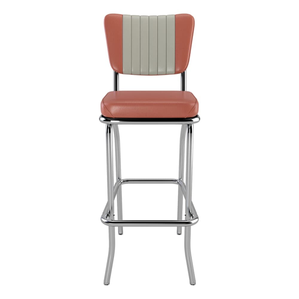 Channel-Back Diner Bel Air Bar Stool