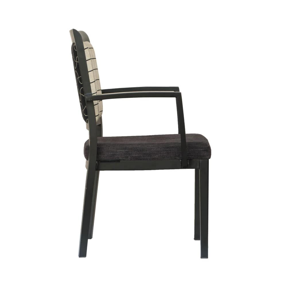 Wood Grain Aluminum Gifford Armchair