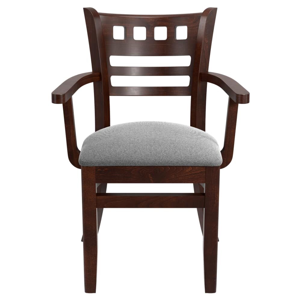 Wood American Back Chair with Arms