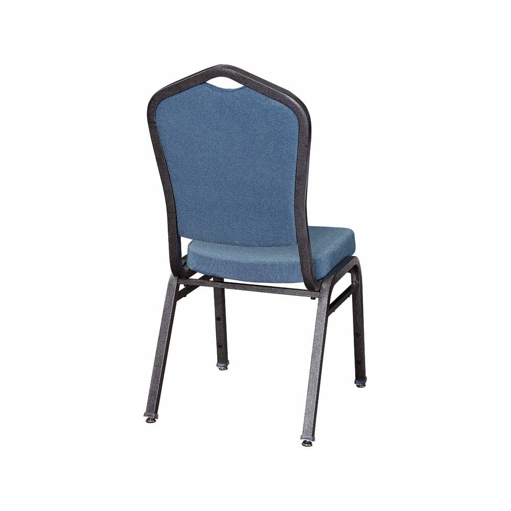 Silver Vein Frame Blue 2162 Fabric Metal Stack Chair