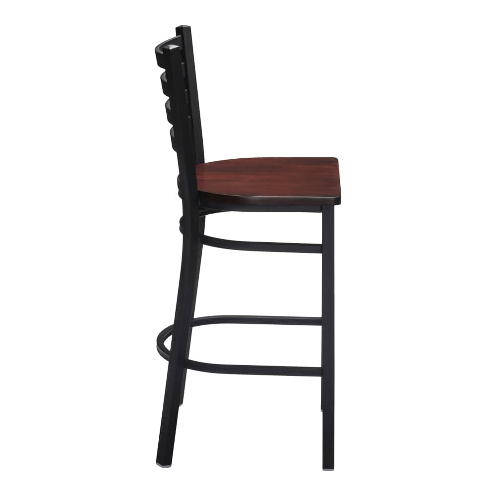 Metal Ladder-Back Bar Stool