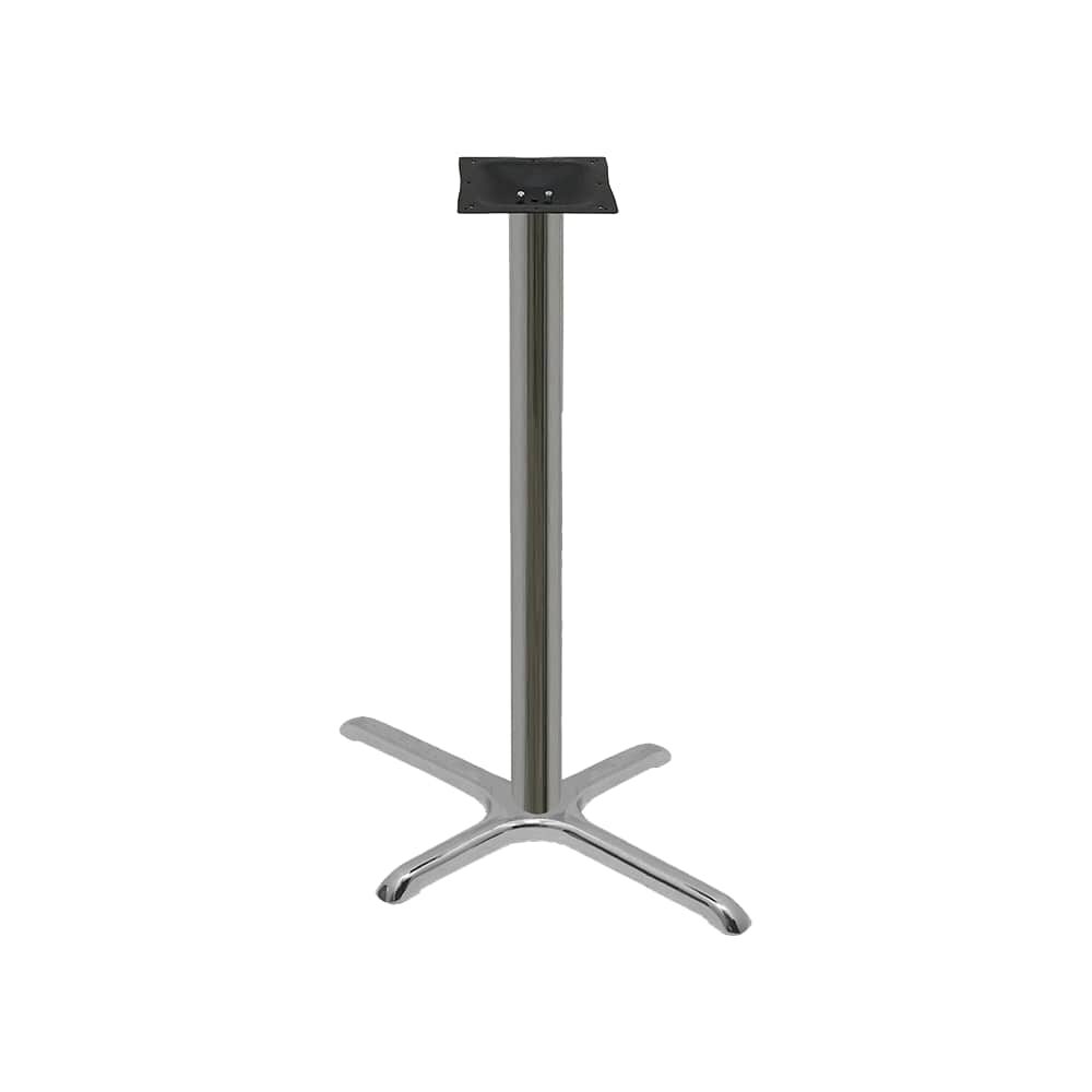 Bar Height Chrome X-Prong Table Base