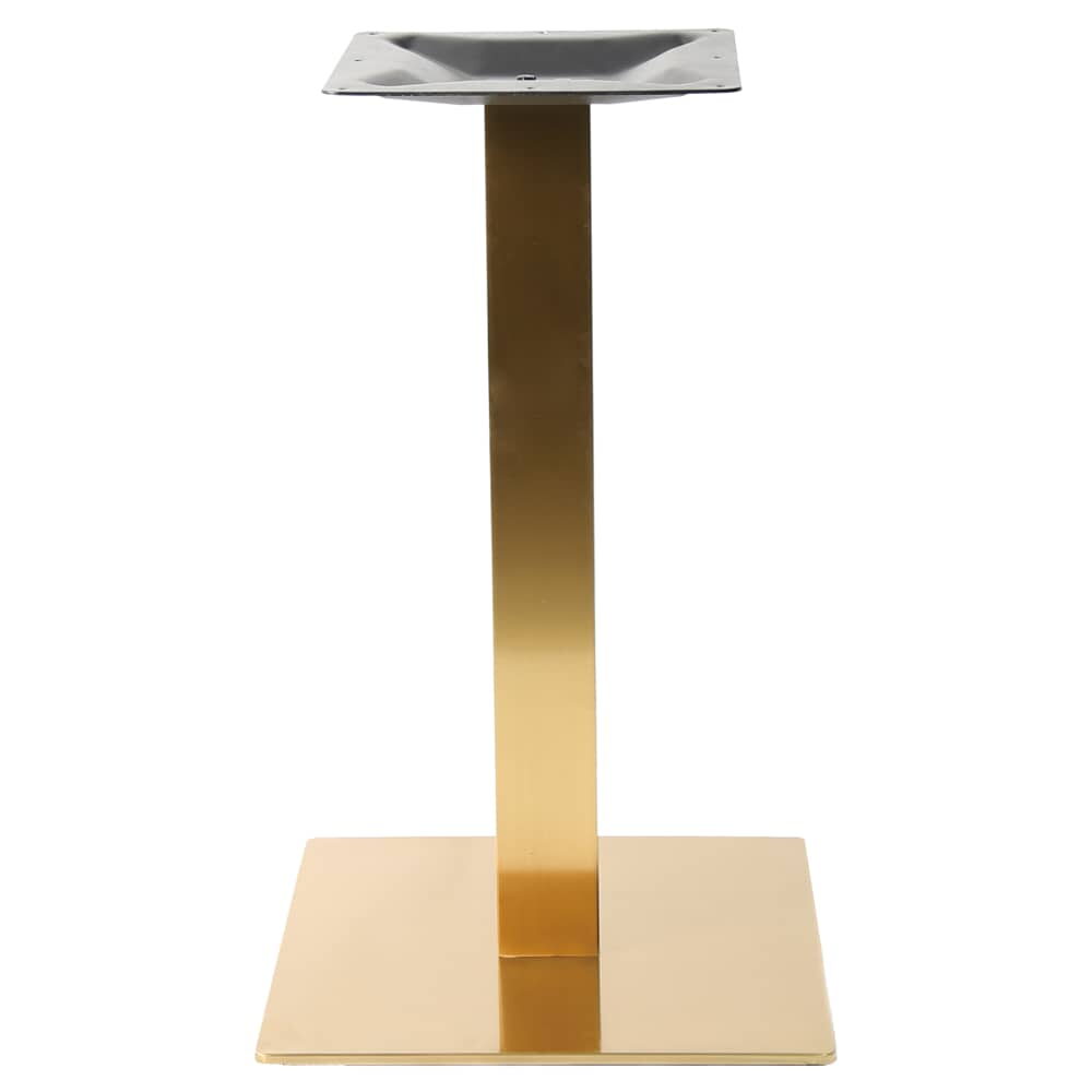 Square Gold Stainless Steel Table Base