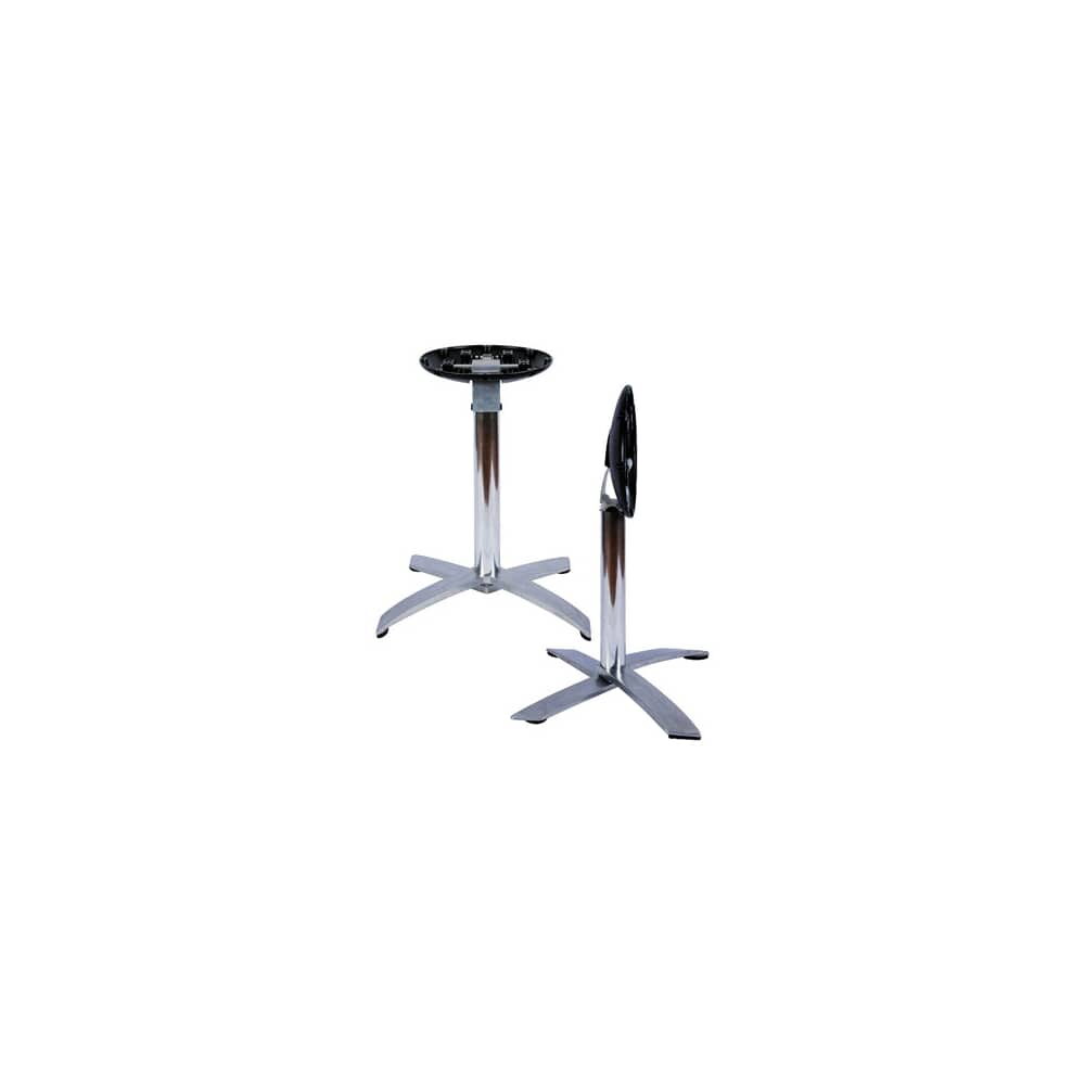 Silver Designer Series Foldable Aluminum Table Base