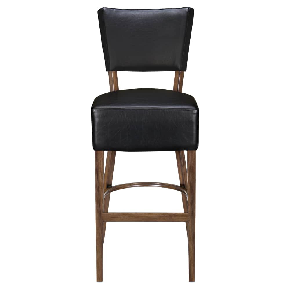 Padded Back Metal Lumme Bar Stool