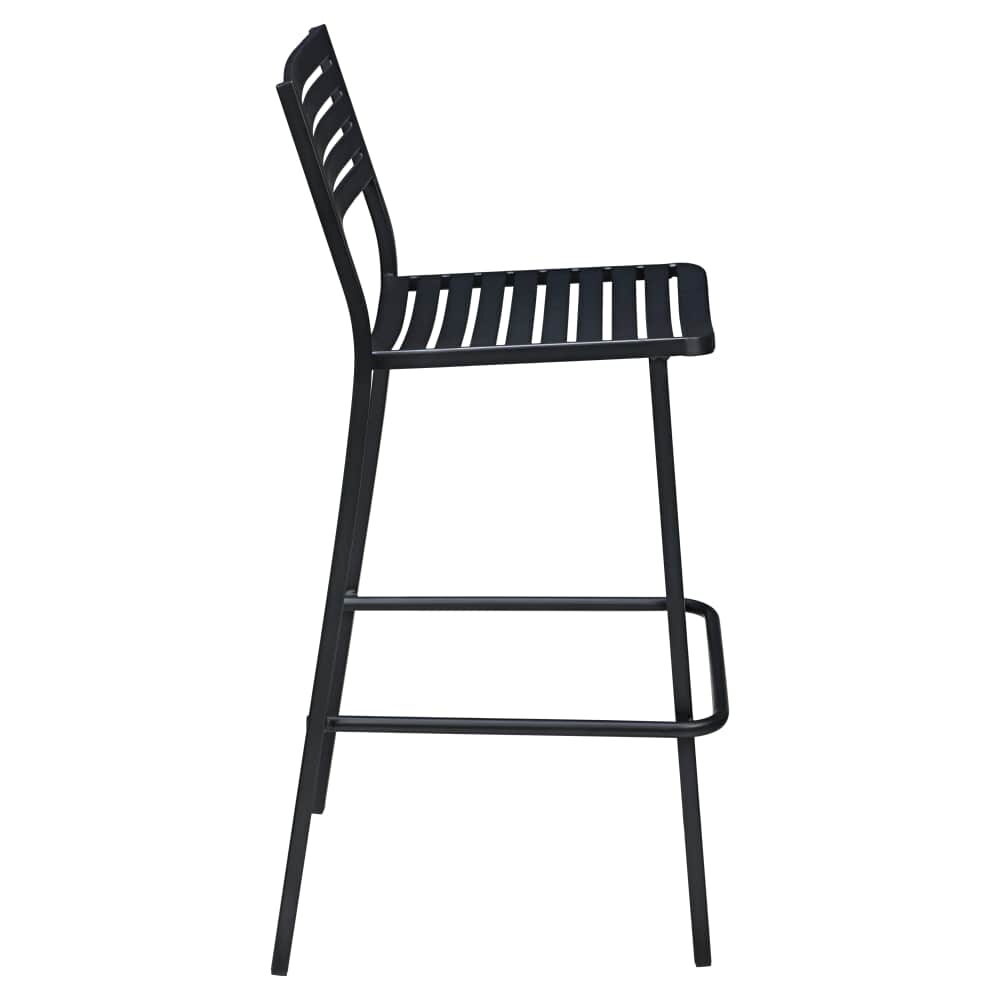 Black Ella Outdoor Bar Stool