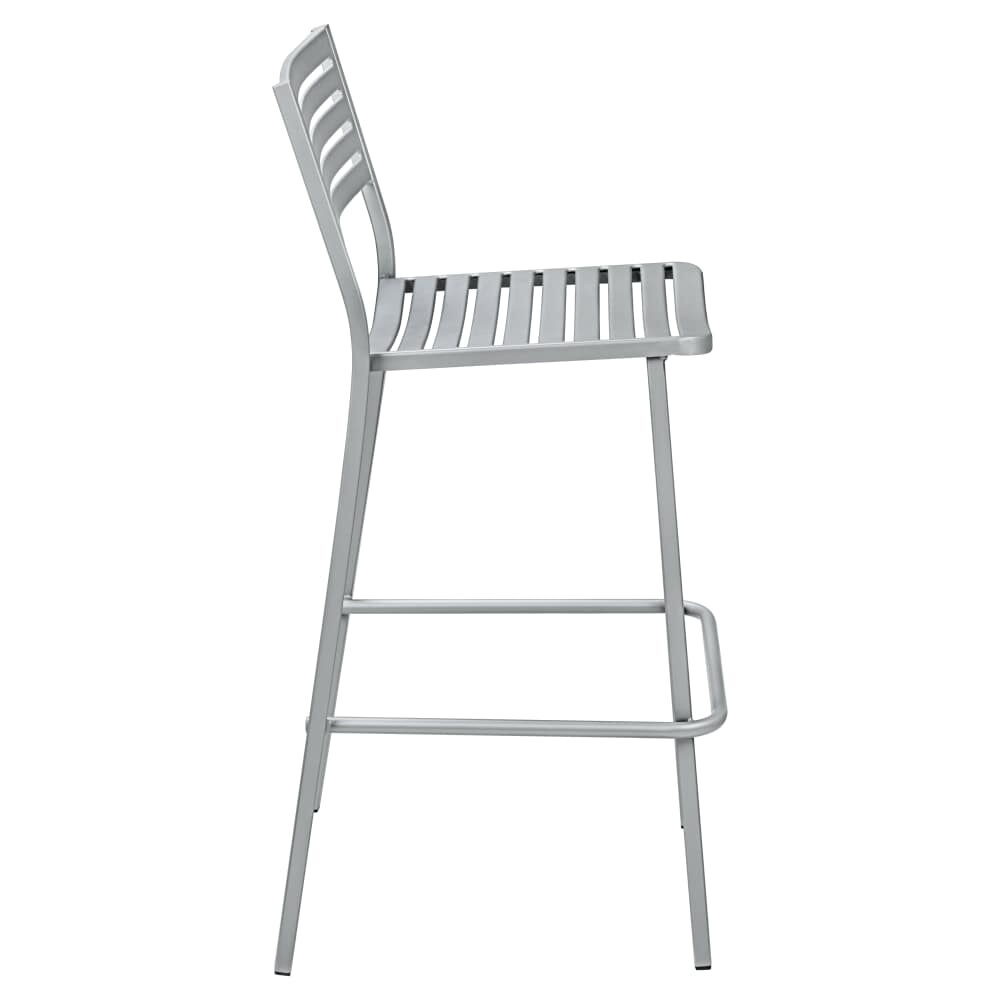 Titanium Gray Ella Outdoor Bar Stool