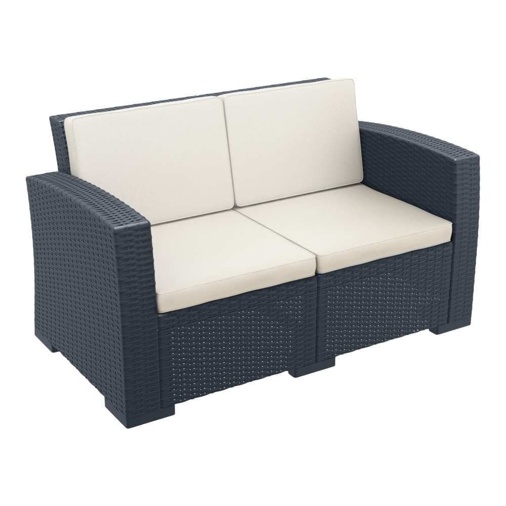 Resin Shelly Patio Loveseat