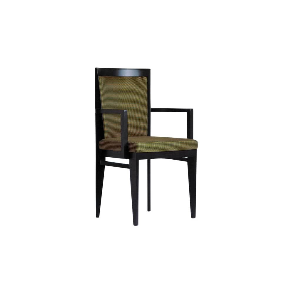 Wood Roma Fully Upholstered Armchair