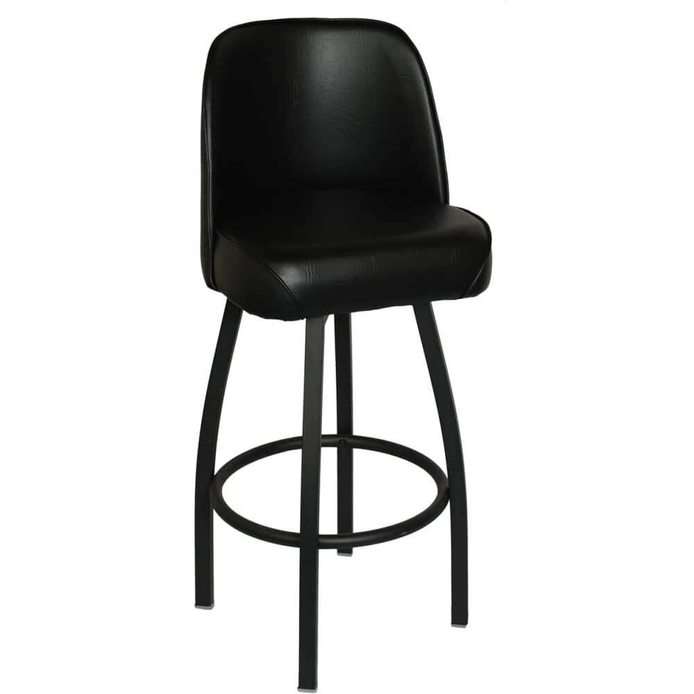 Metal Swivel Bar Stool with Back