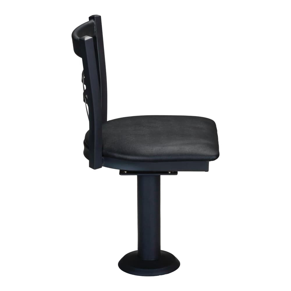 Bolt-Down Swivel X-Back Metal Chair