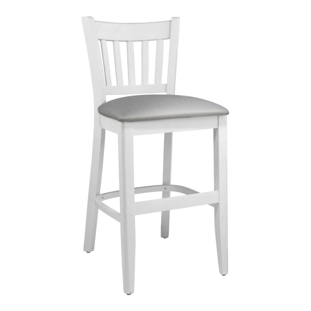 Wood Vertical Slat Counter Stool