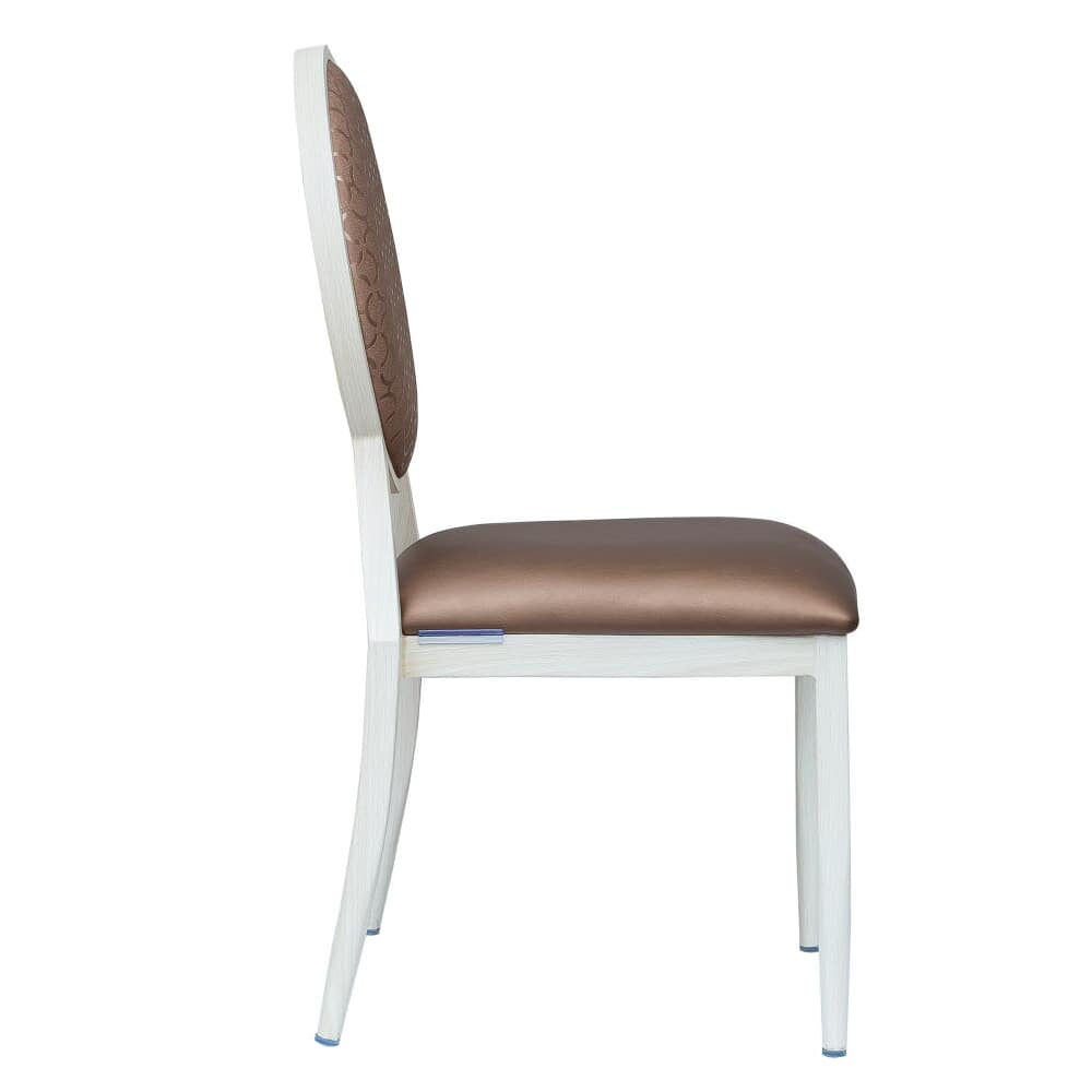 Aluminum Deco Lotus Back Chair